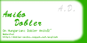 aniko dobler business card